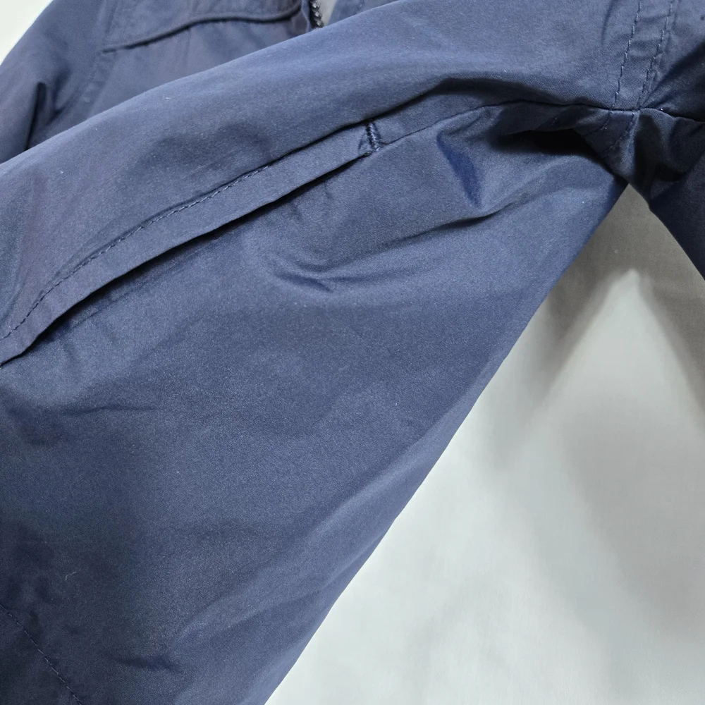 Gymboree Boys Navy Blue Lightweight Lined‎ Windbreaker Hooded Zip Jacket 12-24Mo
